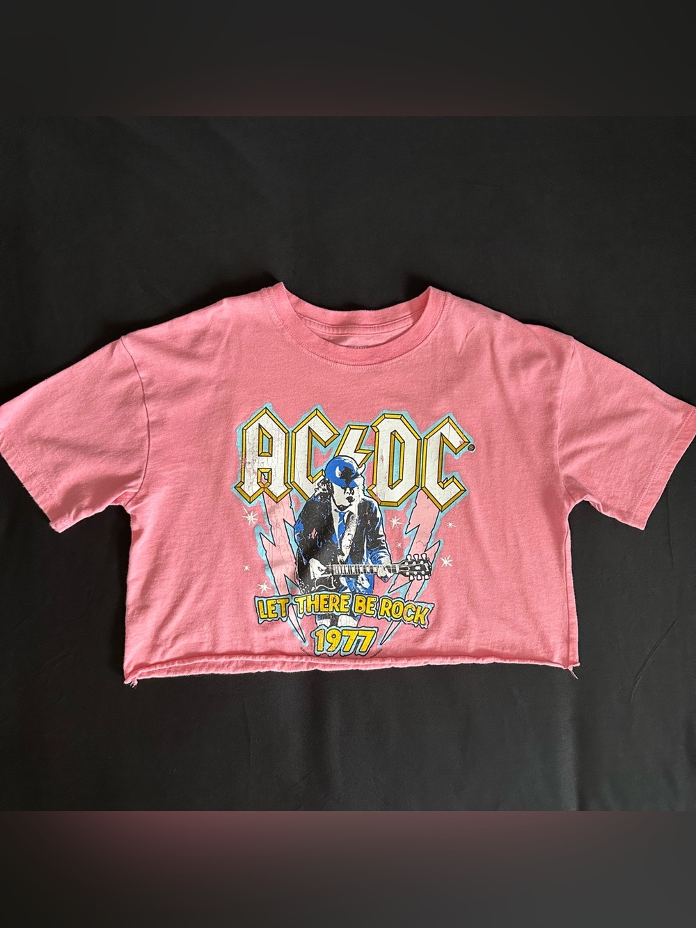 Girls ACDC crop top from old navy